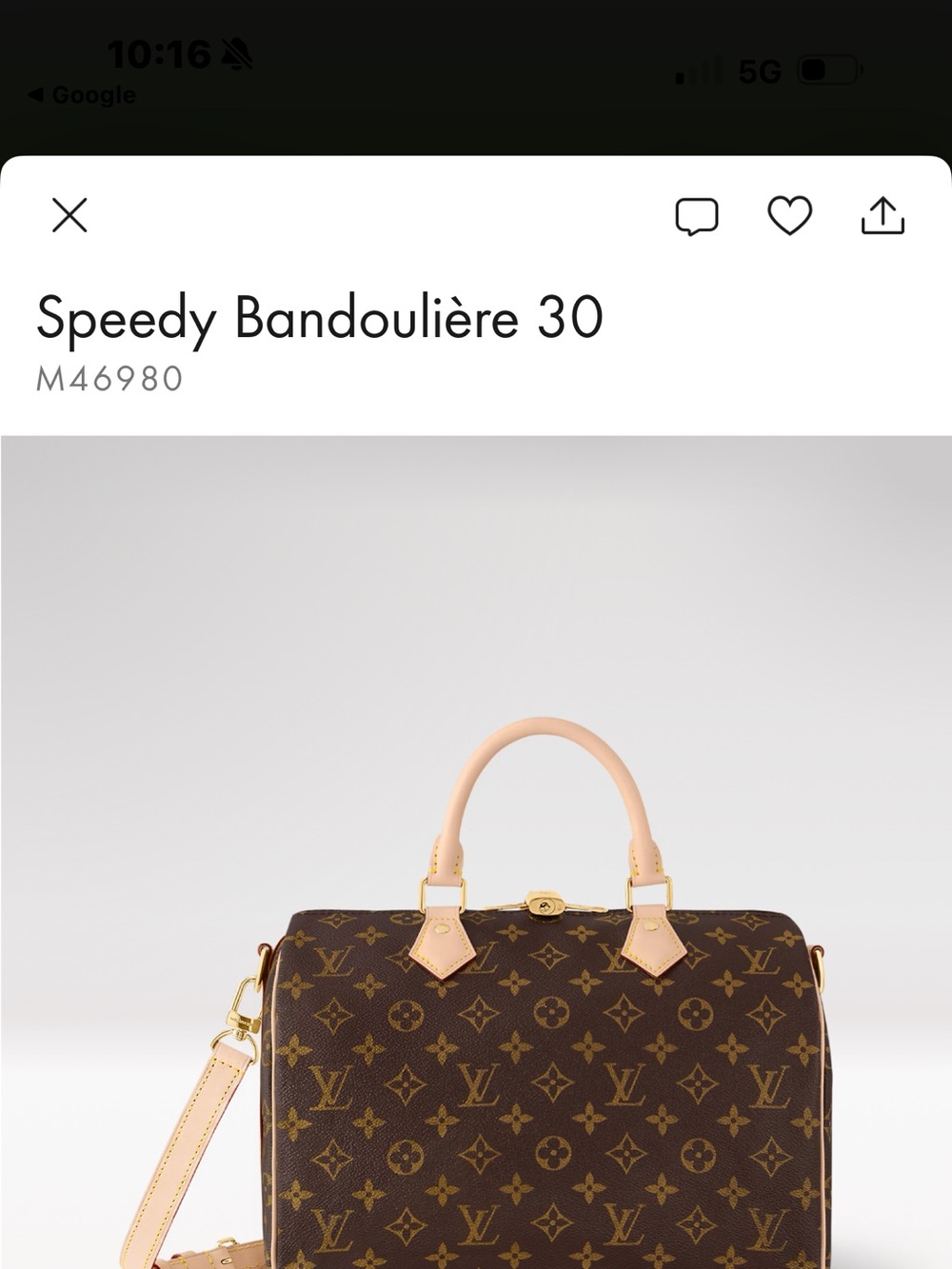 Louis Vuitton Monogram Speedy Bandoulière 30 - Brown/Light Beige